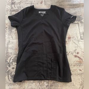 Greys anatomy size small black scrub top